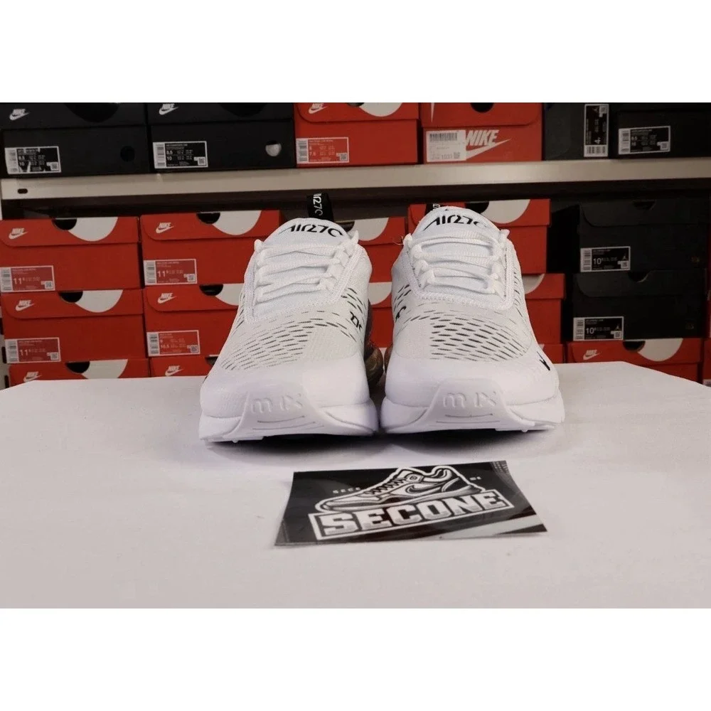 Nike Air Max 270 White Black Mens Running Shoes AH8050-100 Sneaker SIZE 11